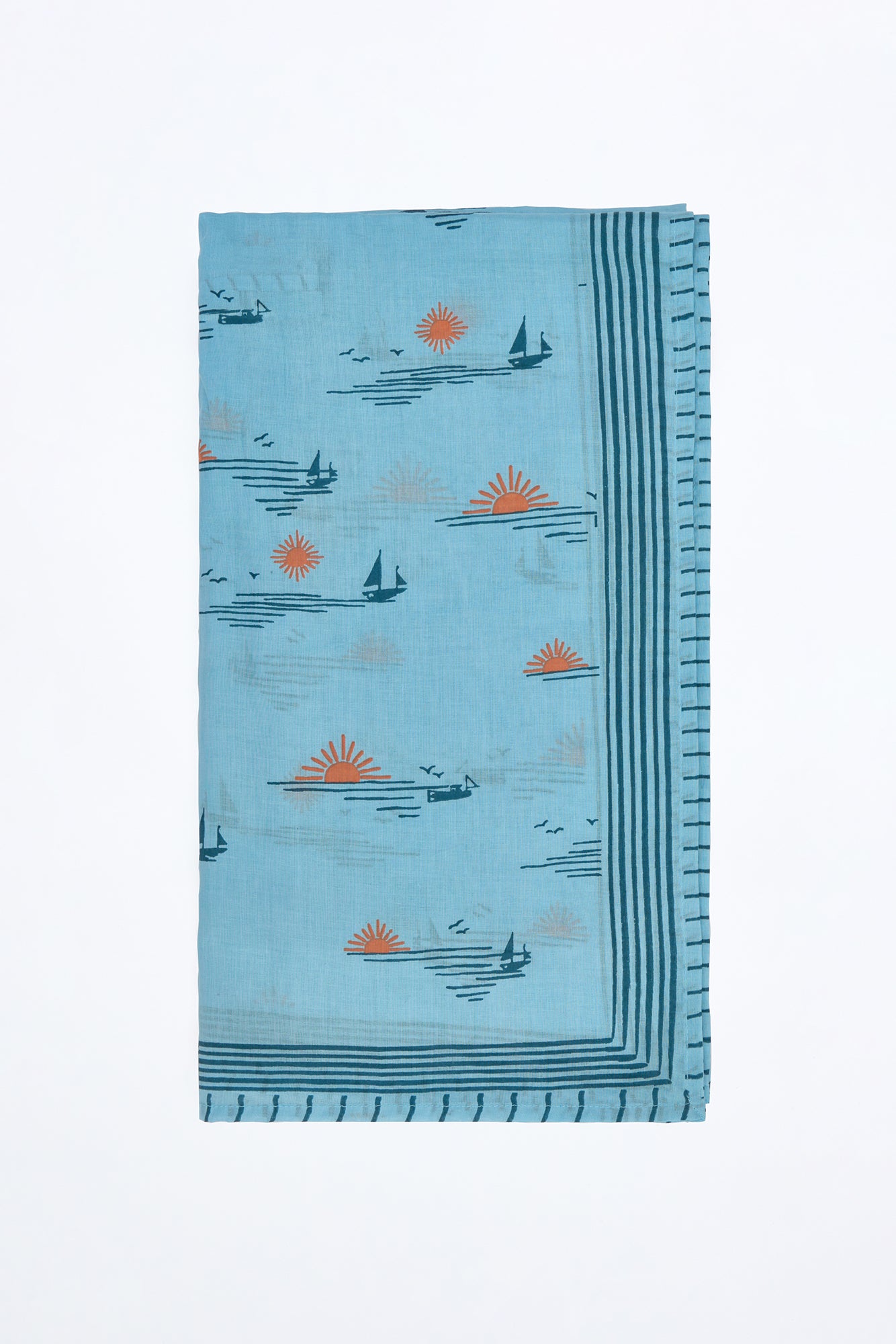 Fular ligero “atardecer” de inspiración marina