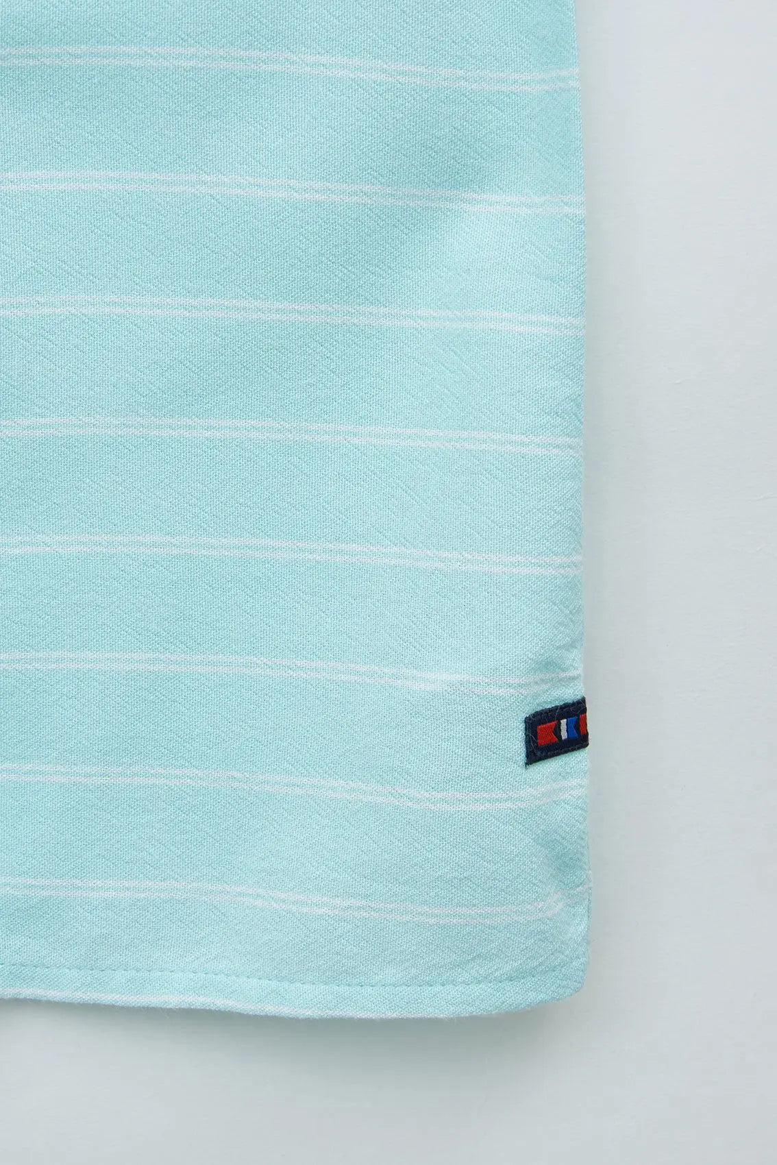 100% viscose striped V-neck shirt