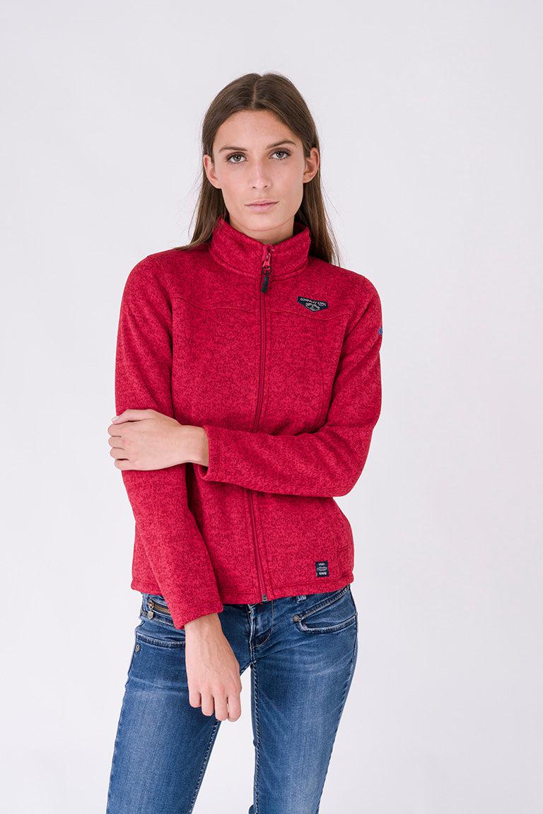 Fleece jacket with fur lining