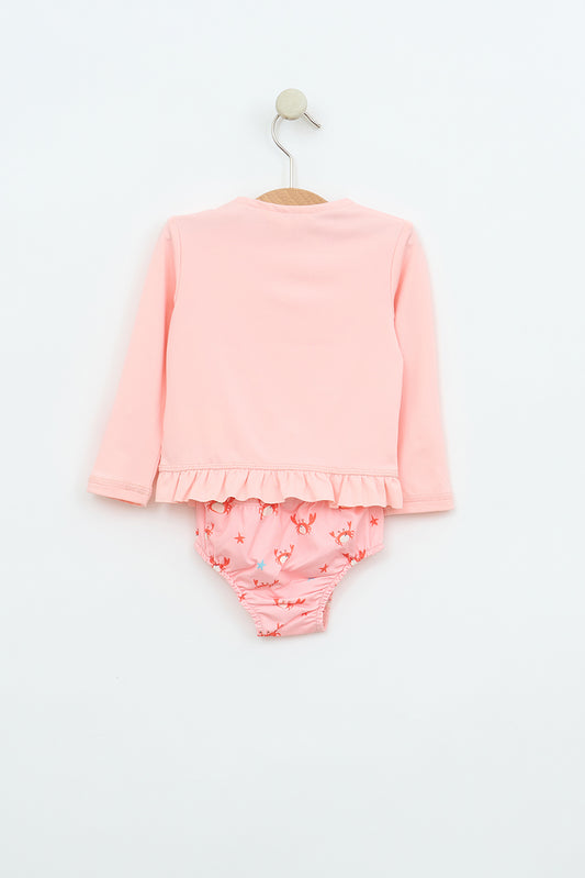 Long-sleeved baby beach set and briefs UVB50