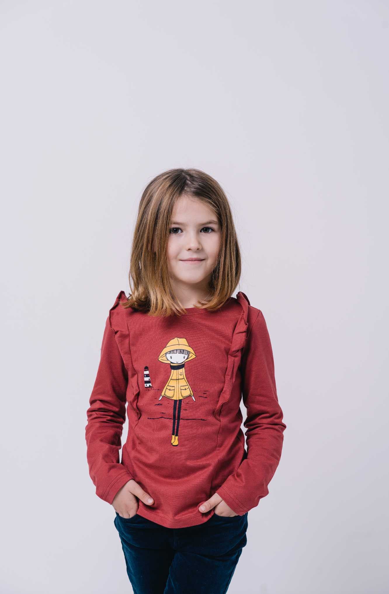 Camiseta de manga larga para niña