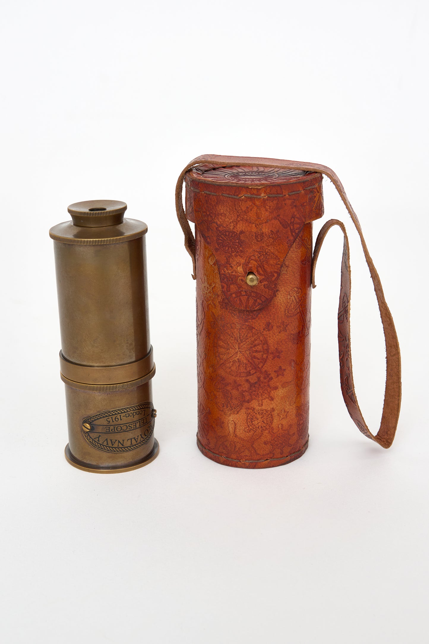 Catalejo decorativo estilo marinero