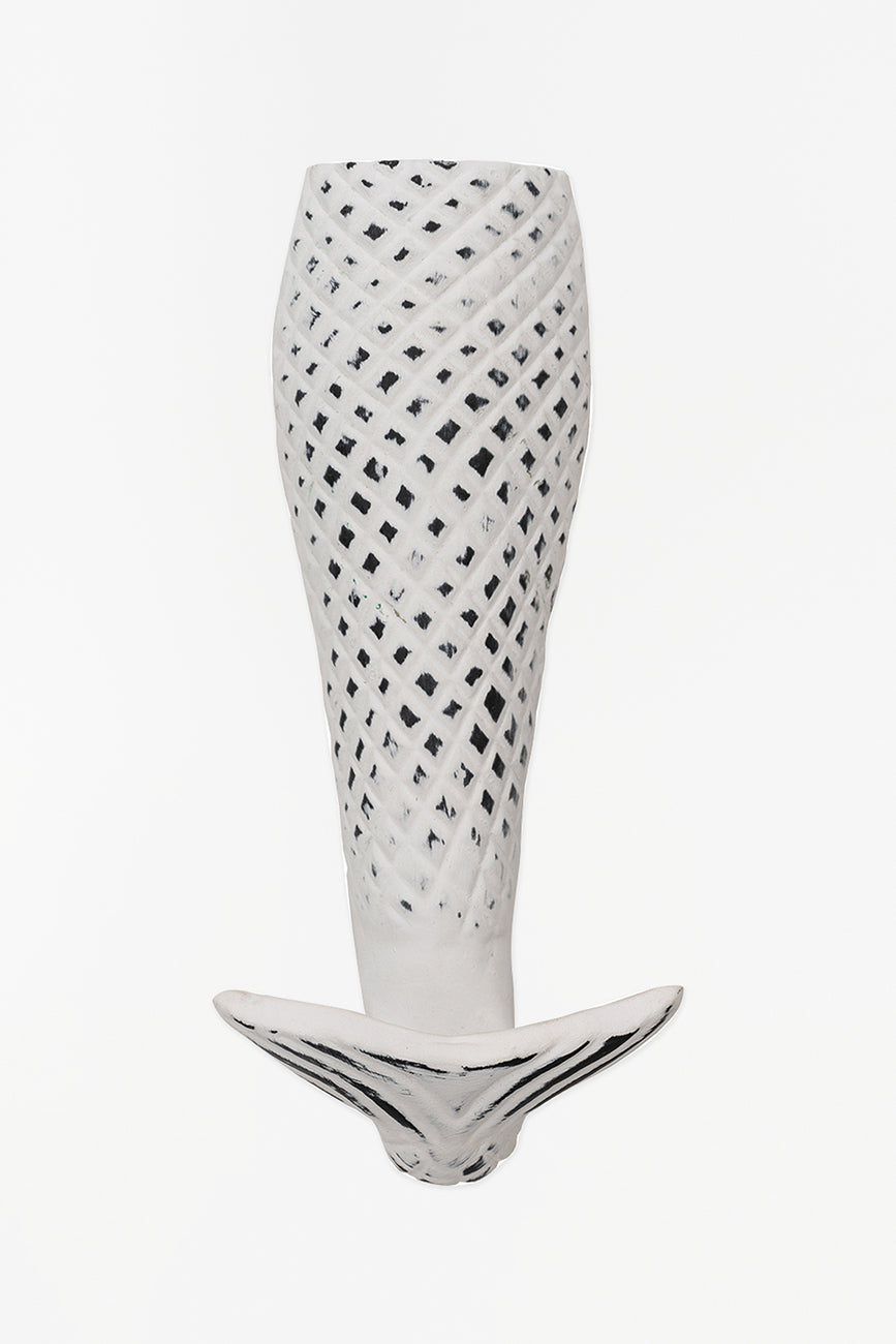 White Fishtail Coat Rack - D966B