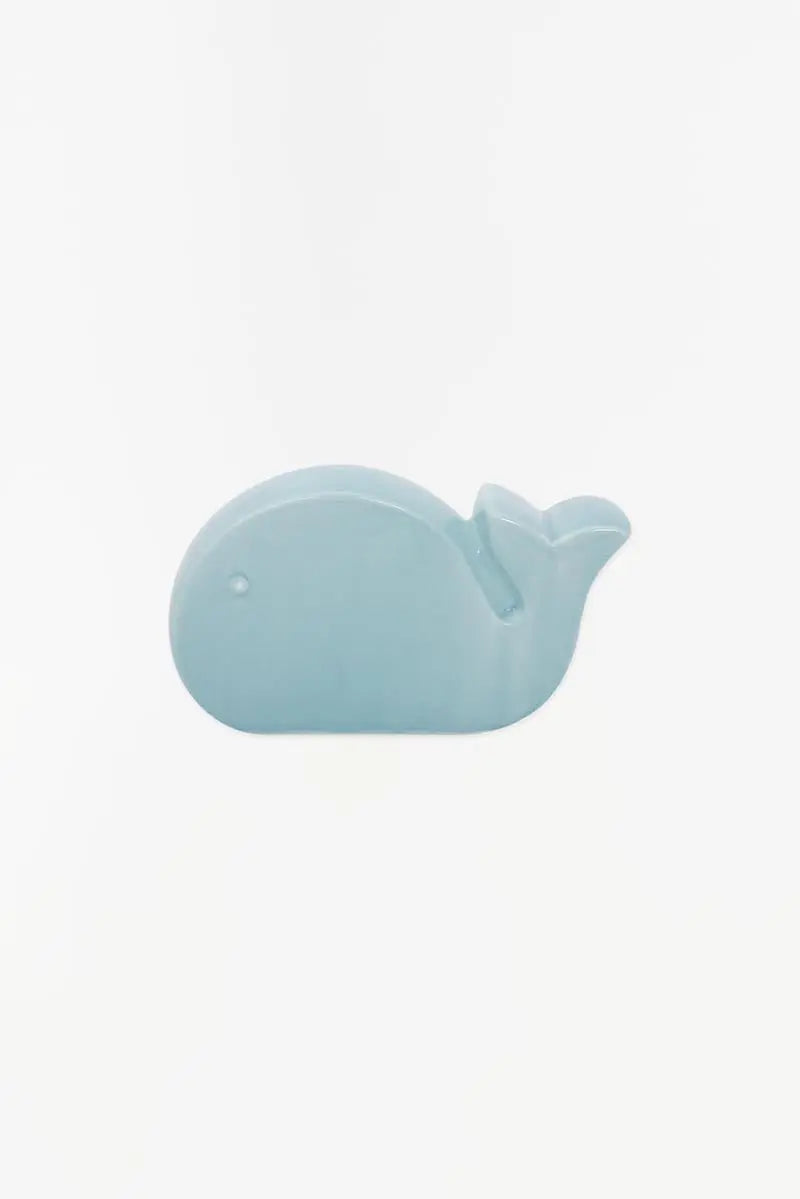 Batela Ballena de cerámica azul claro - D1953