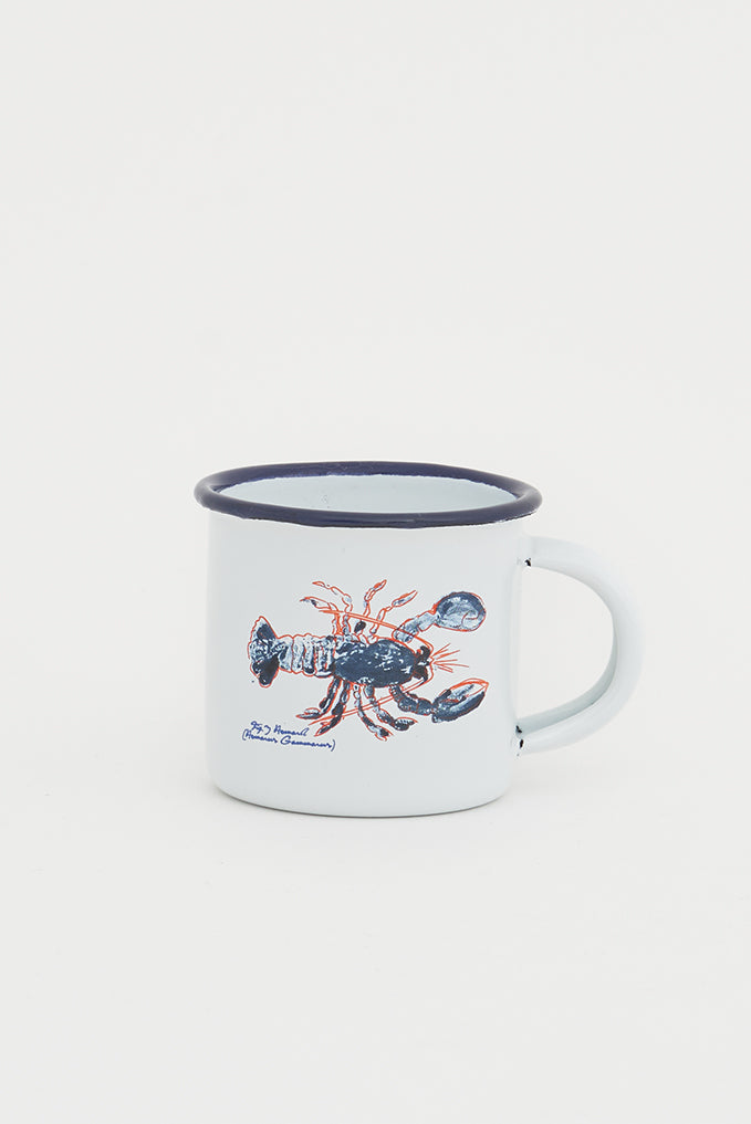 Mini mug en metal esmaltado langosta ø: 5 cm - h: 5 cm Batela Deco 2024