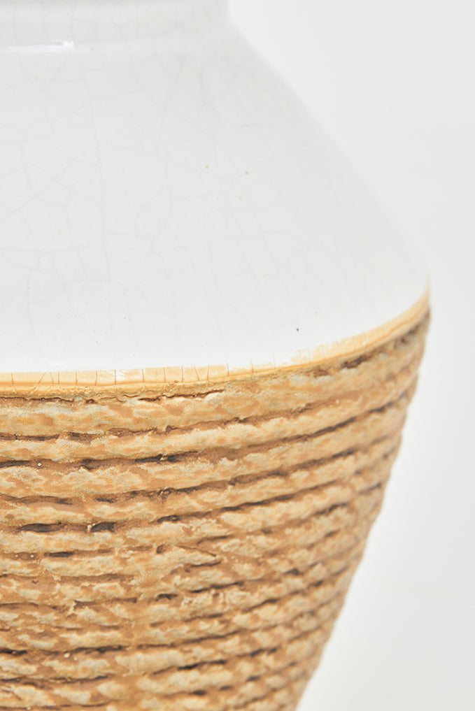 Lámpara de cerámica cuerda 23cm x 39 cm
