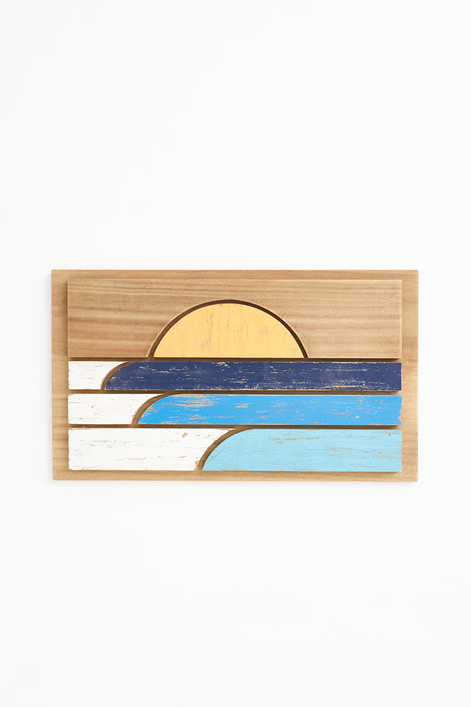 Cuadro de madera puesta de sol - BATELA SURF
