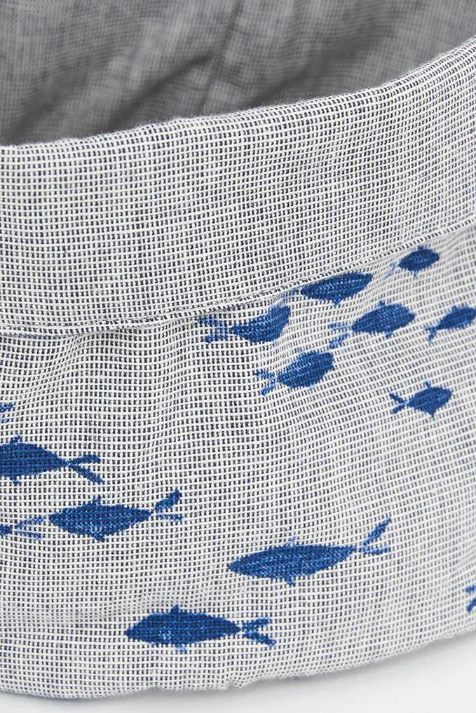 Panera en chambray con banco de peces - Batela