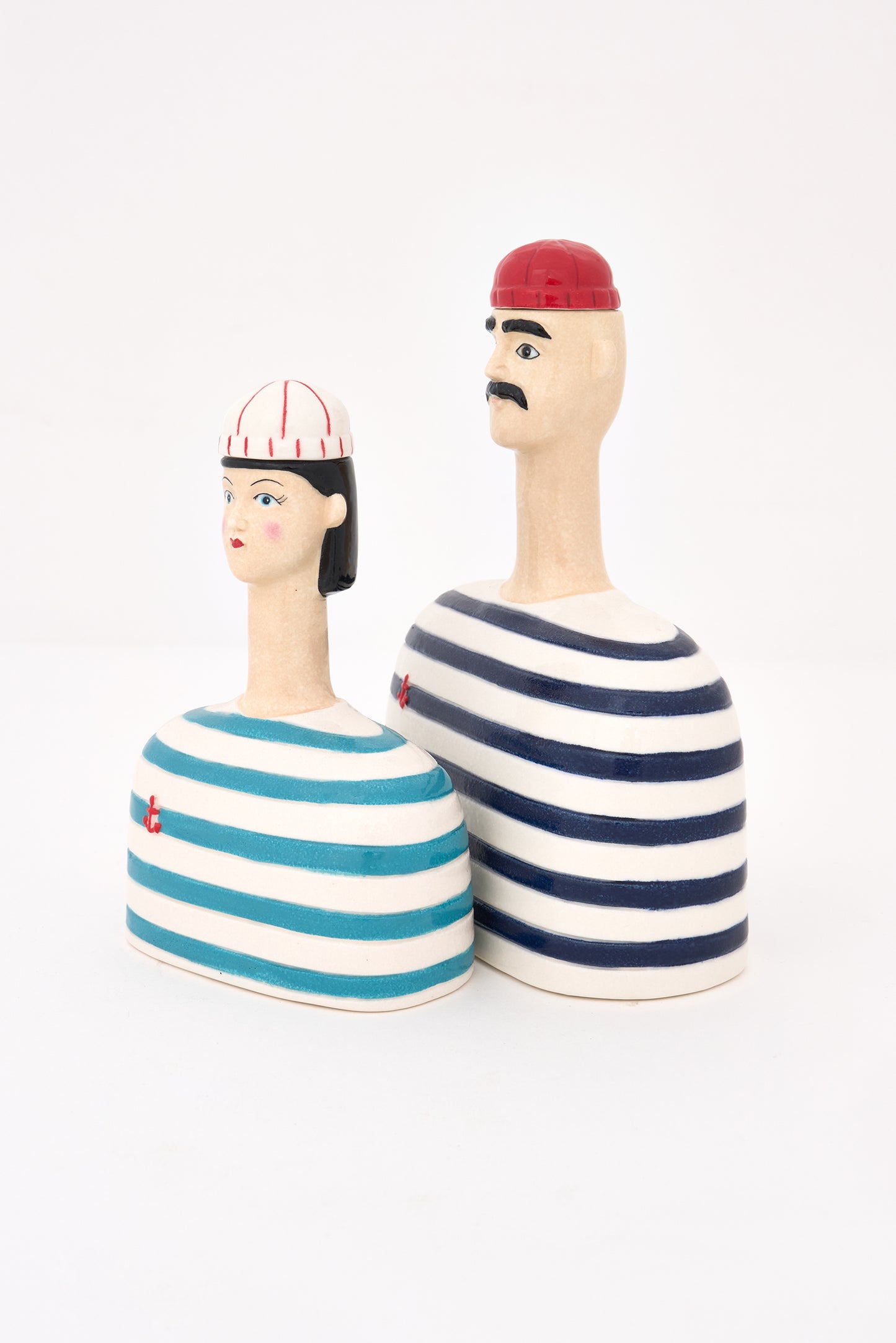 Jarrón cerámico mujer marinera