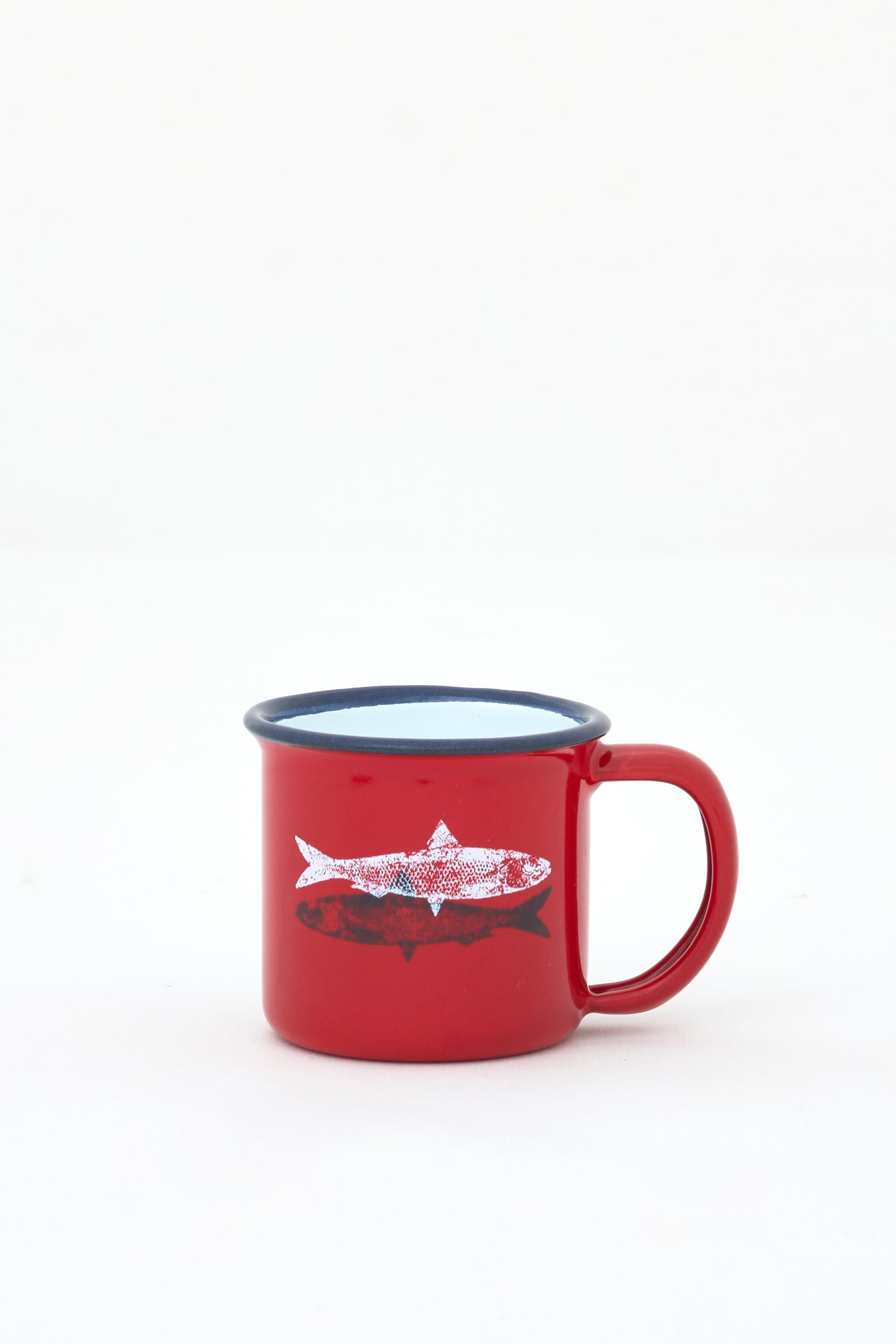 Set of 4 sailor enamel cups