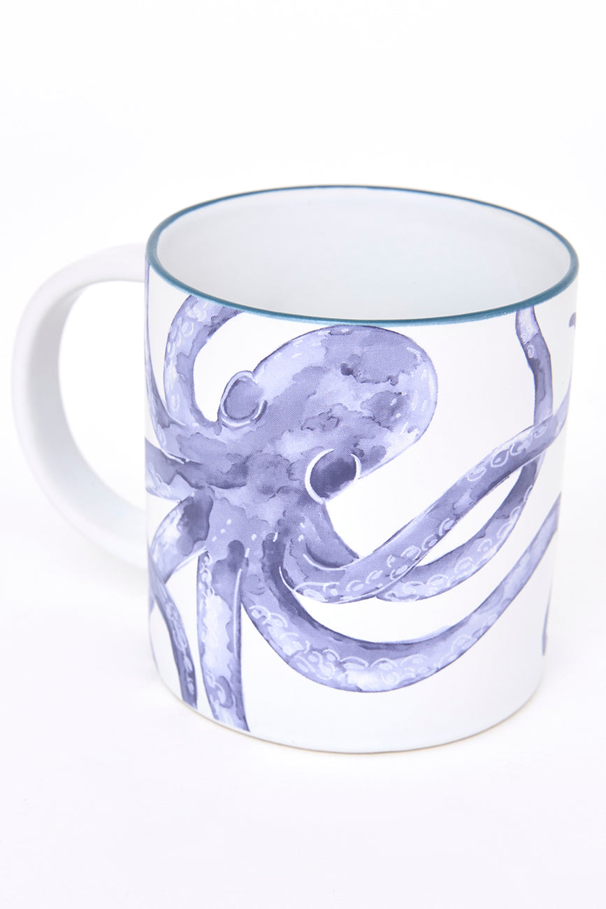 Taza de gres con pulpo