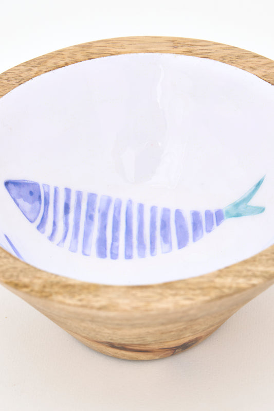 Zurezko ontzia, arrainaren irudiarekin