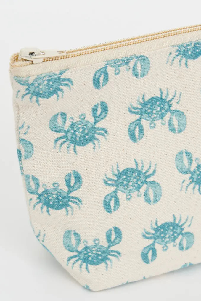 Estuche cangrejos en algodón canvas - BATELA ACCESORIOS DECORACIÓN