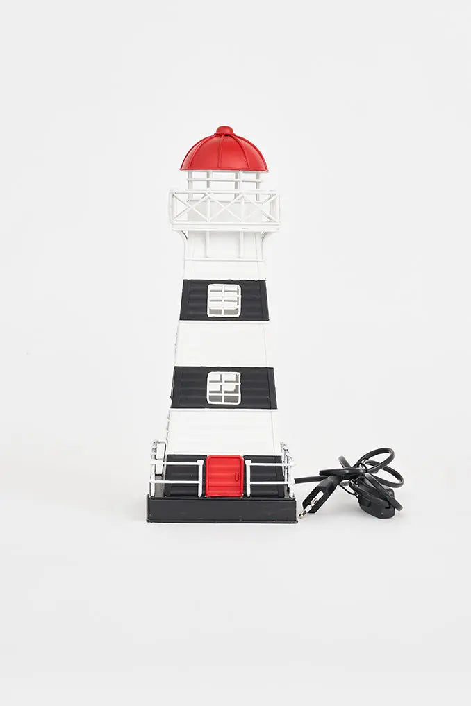 Faro de metal con led 32,5 cm