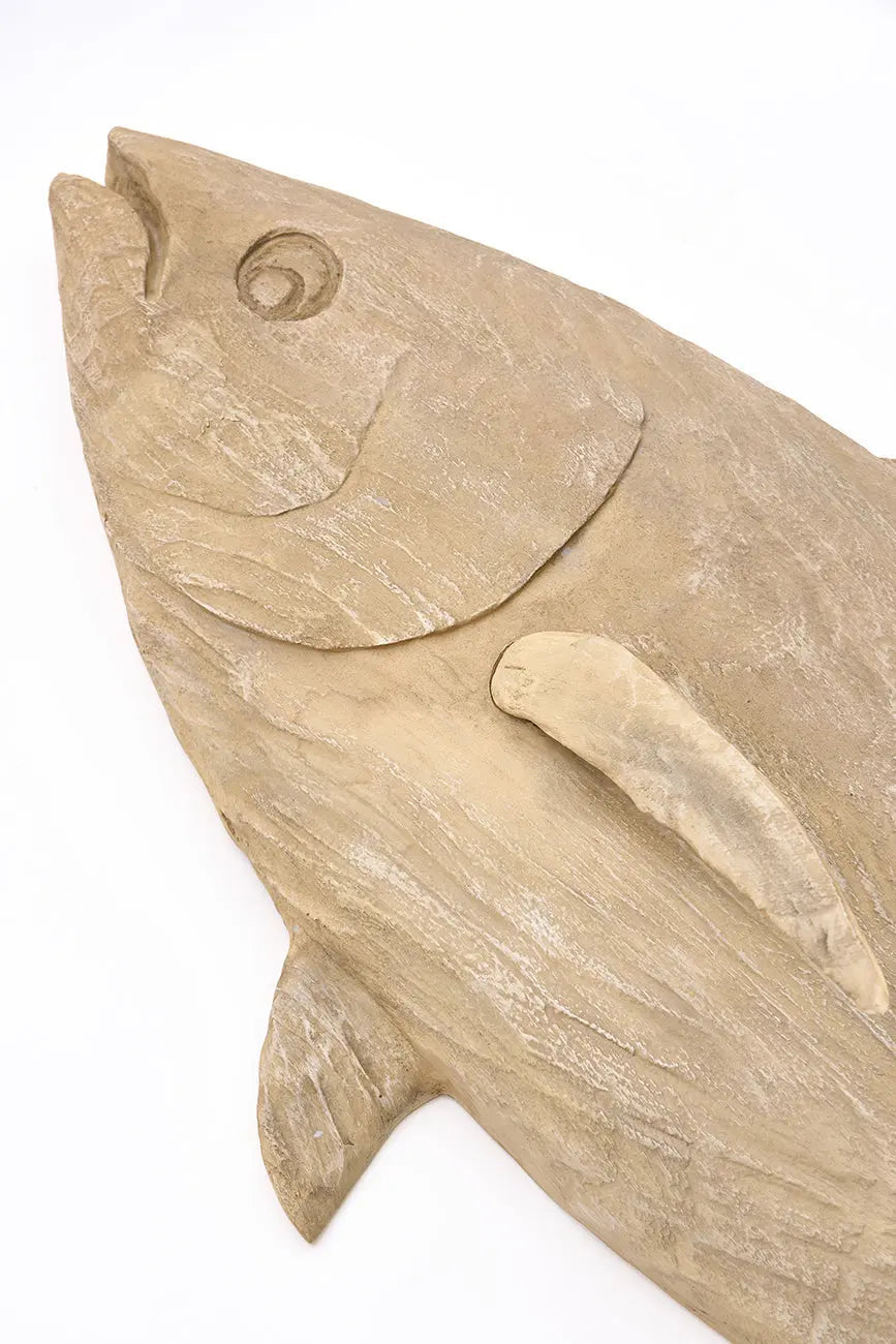 Figura de atún hecha en resina para pared