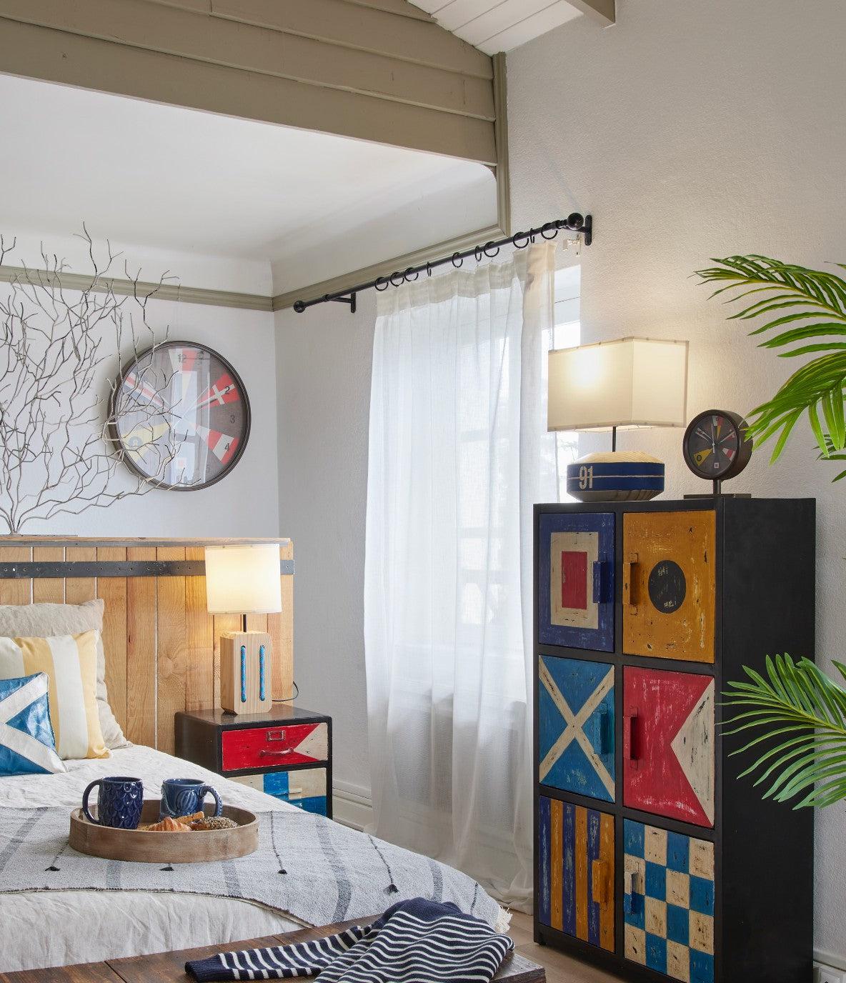 Lámpara de mesa redonda forma de boya - D2198 Decoración Náutica Batela