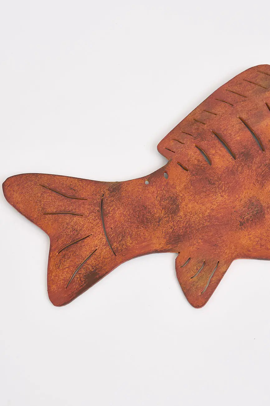 Pez decorativo pared fabricado en hierro