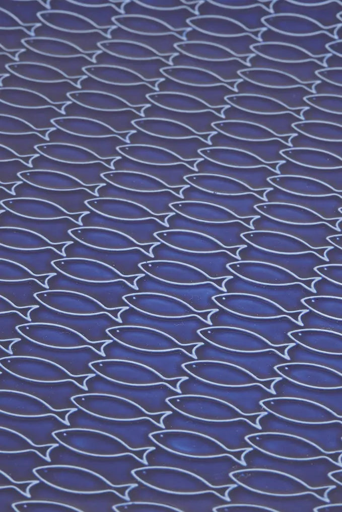 Plato peces en cerámica redondo irregular Batela Deco 2024