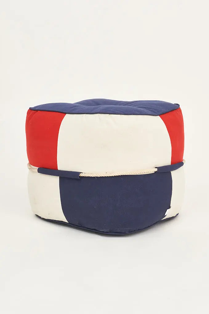 Puf náutico en algodón y cuerda Batela Deco 2024