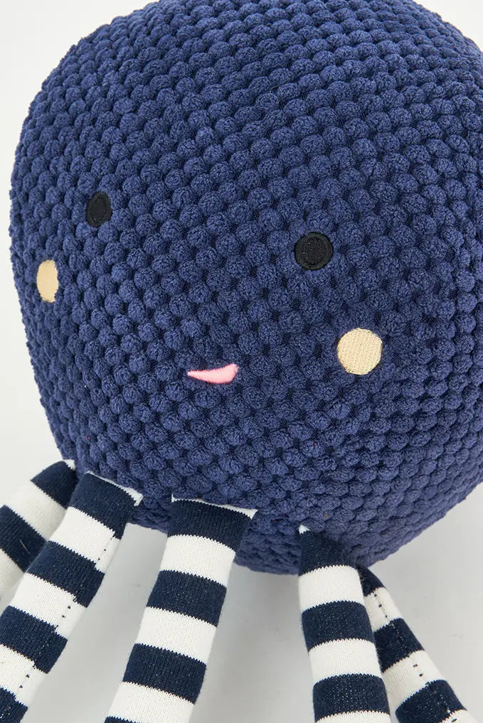 Pulpo de peluche azul y a rayas Batela Deco 2024