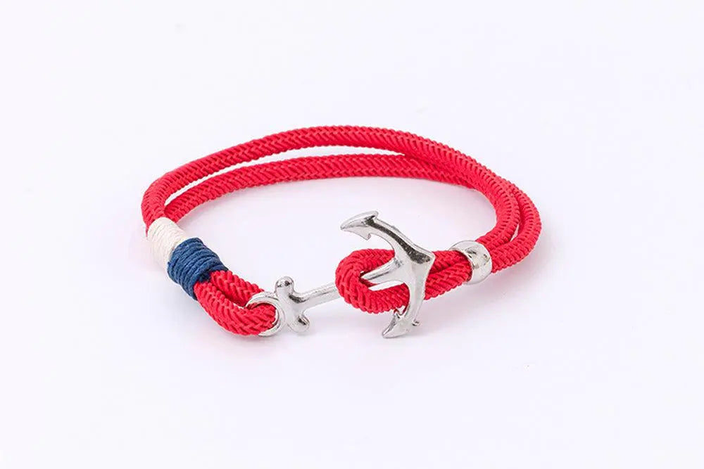 Pulsera de cuerda ancla zamak 3 - D6307R Decoración Náutica Batela