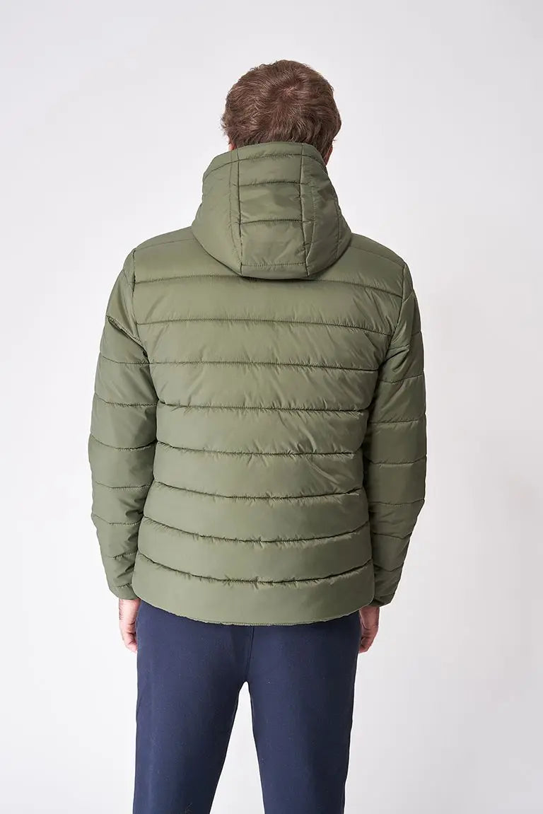 Reversible hooded jacket