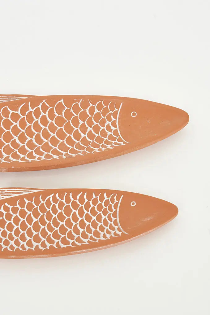 Set de 2 bandejas de cemento forma de pez Batela Deco 2024