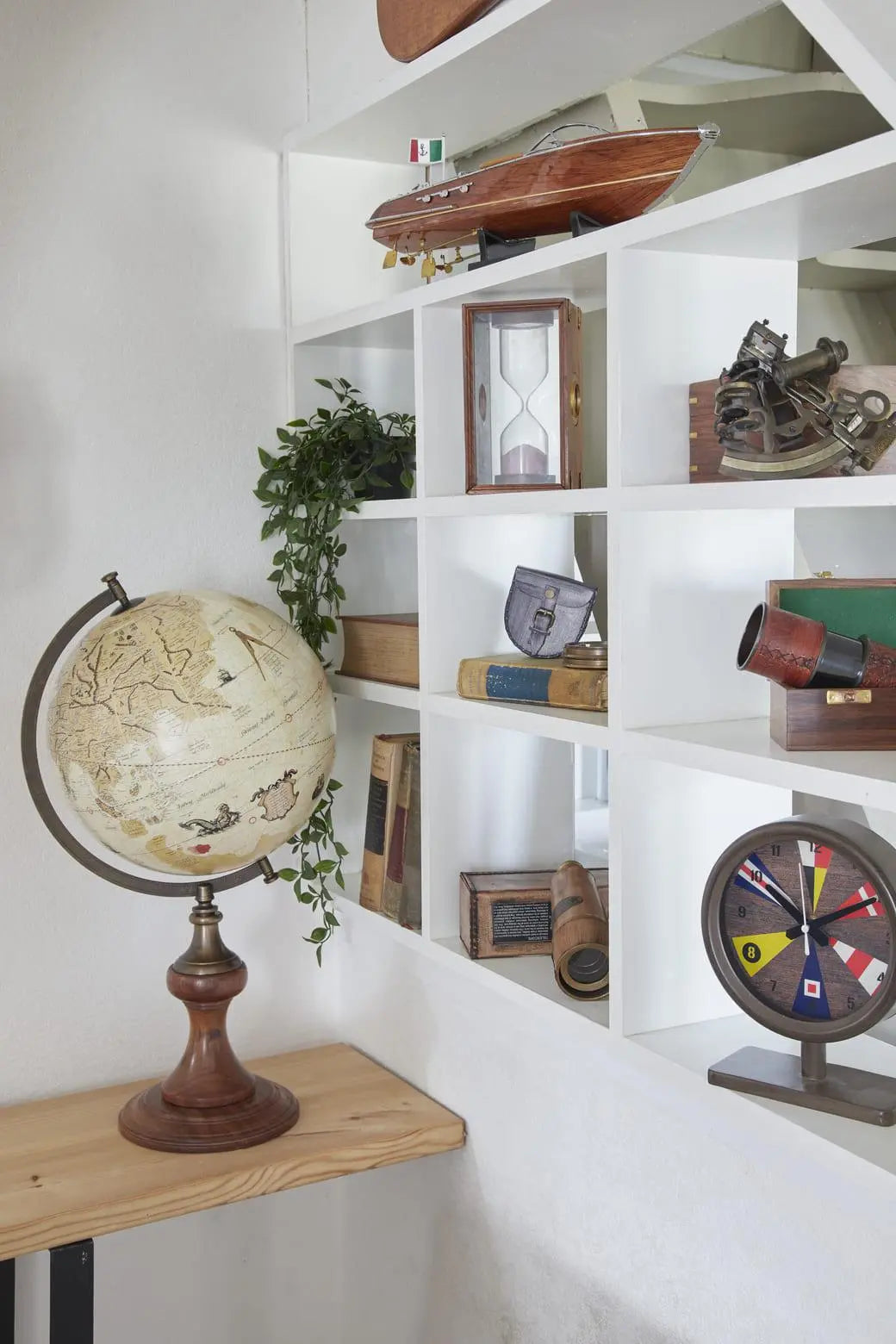 Telescopio de latón envejecido - D631 Decoración Náutica Batela