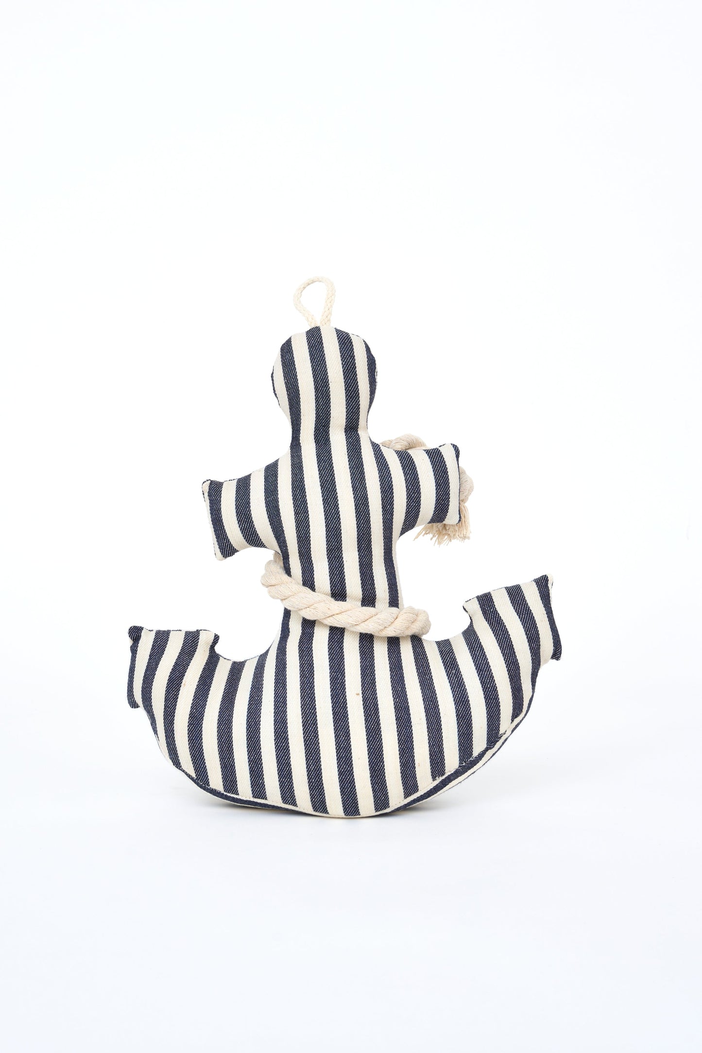 Tope de puerta con forma de ancla a rayas