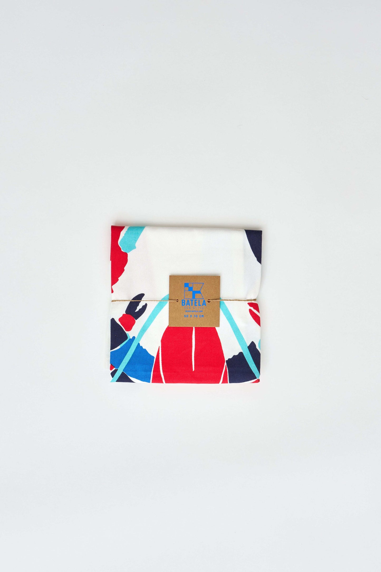 Paño cocina algodón langosta ilustrada