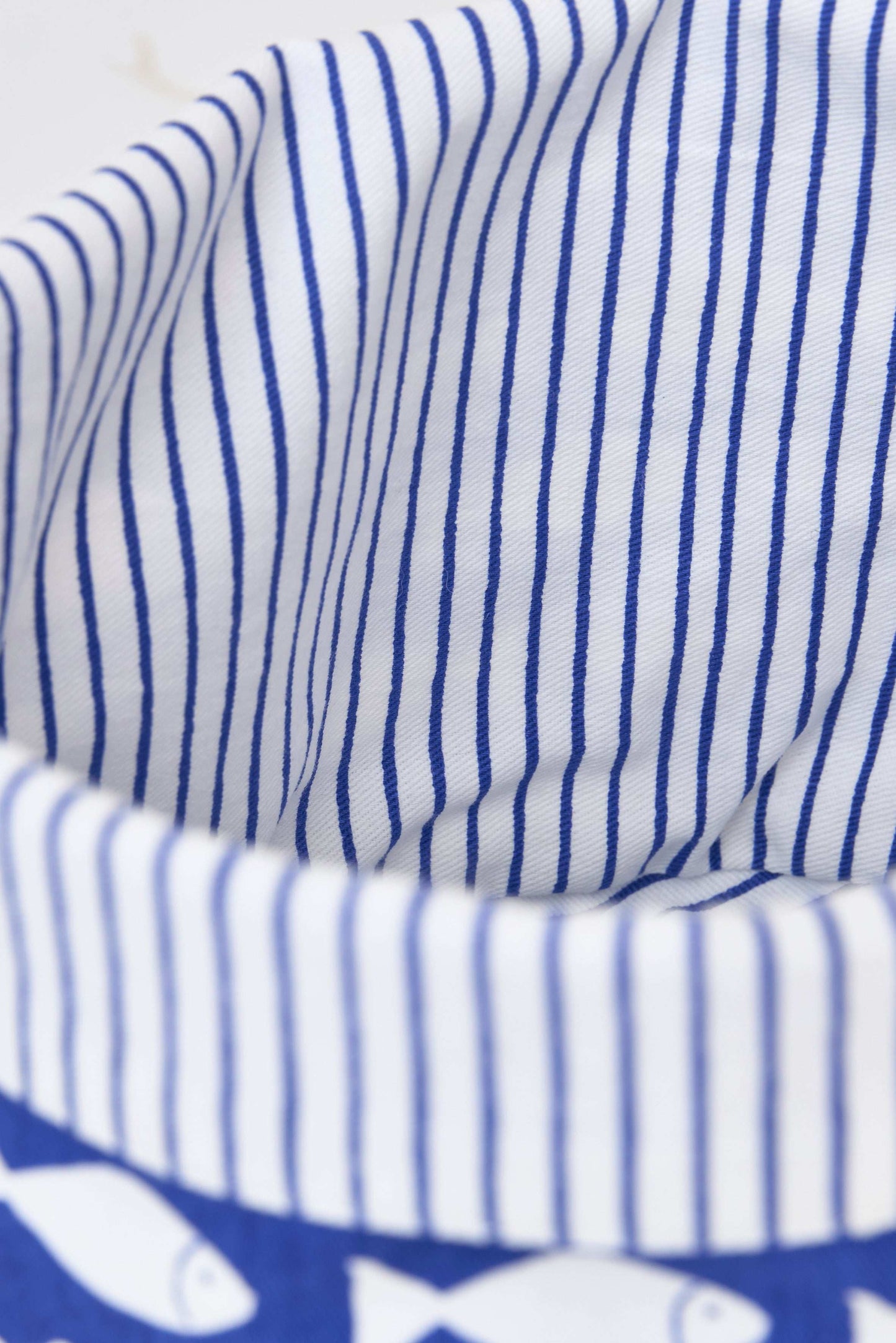 Panera de algodón con estampado de peces