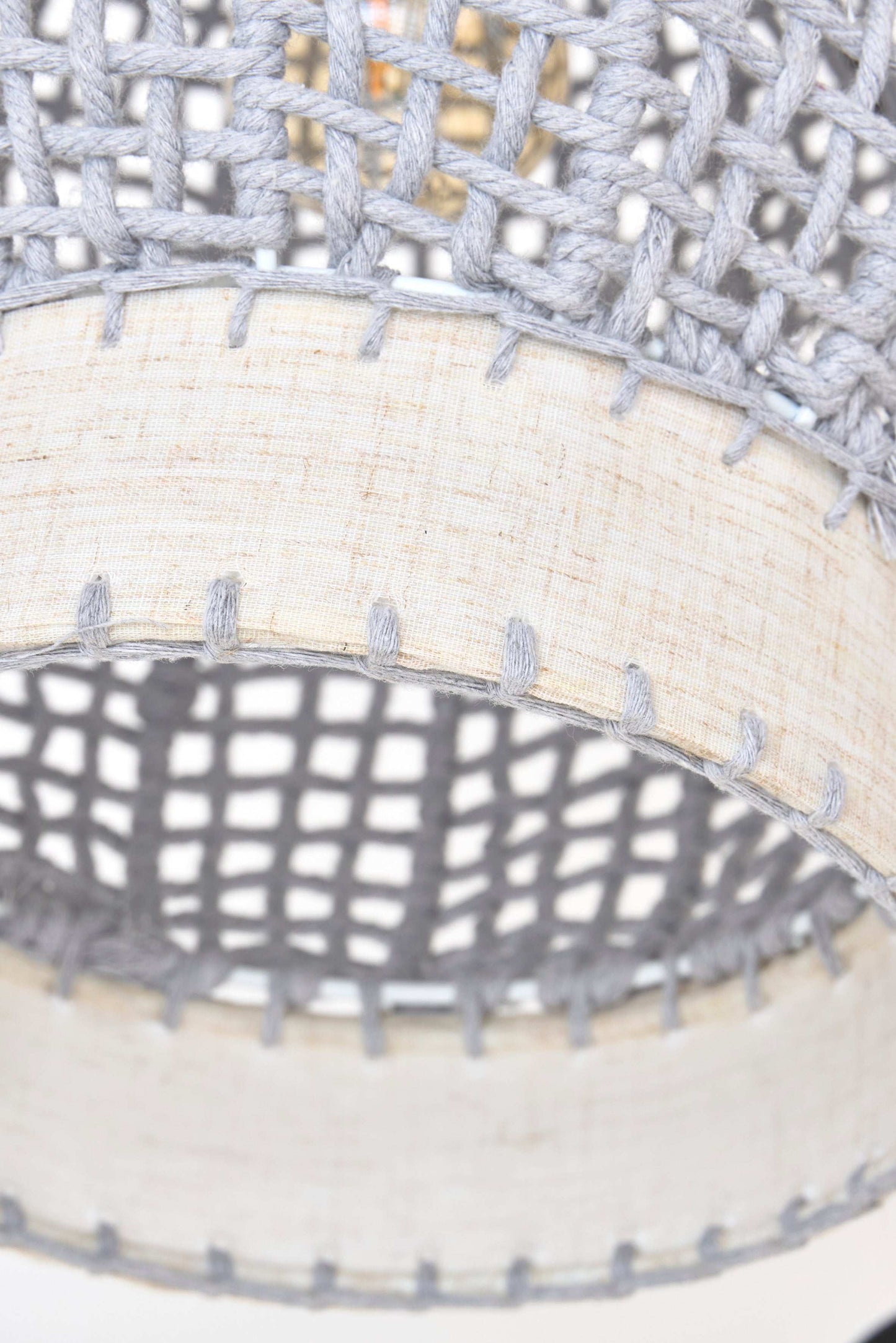 Lámpara de techo con forma de red de algodón