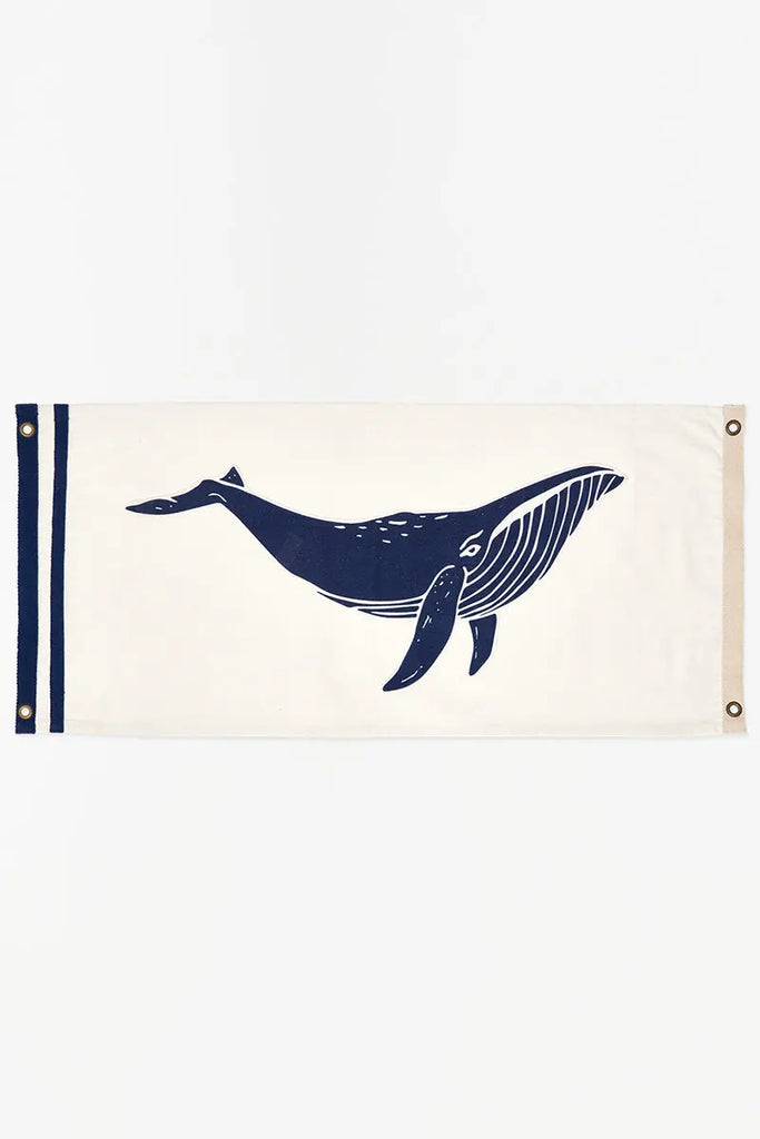 Bandera con ballena azul - D1348 Batela