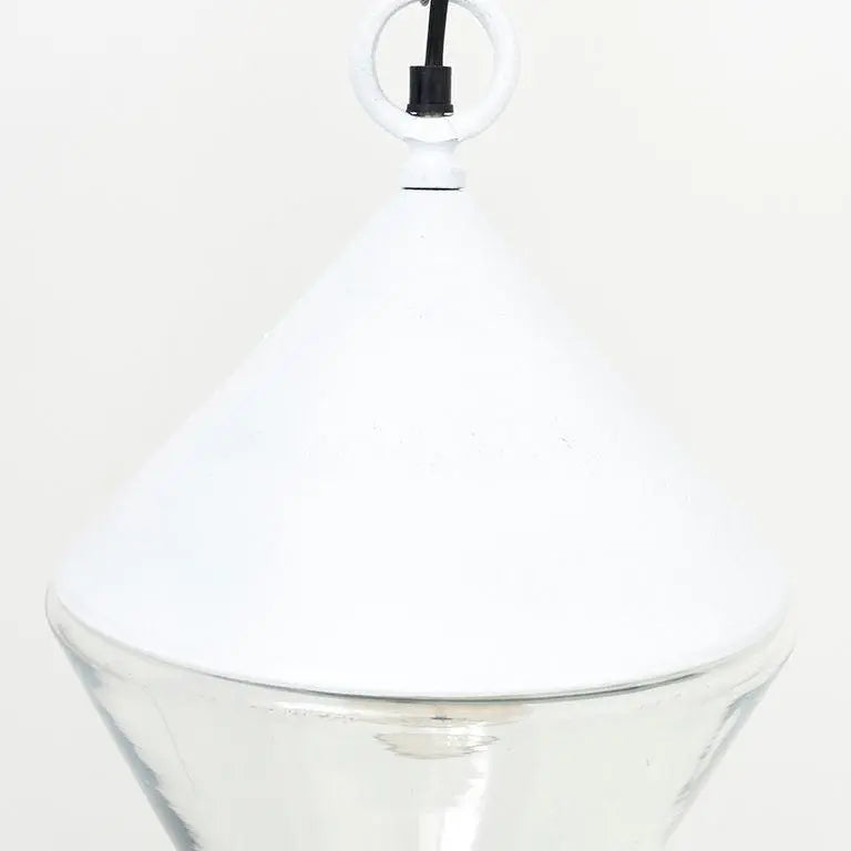 Lampara blanca con forma de boya cónica - D1239B Batela