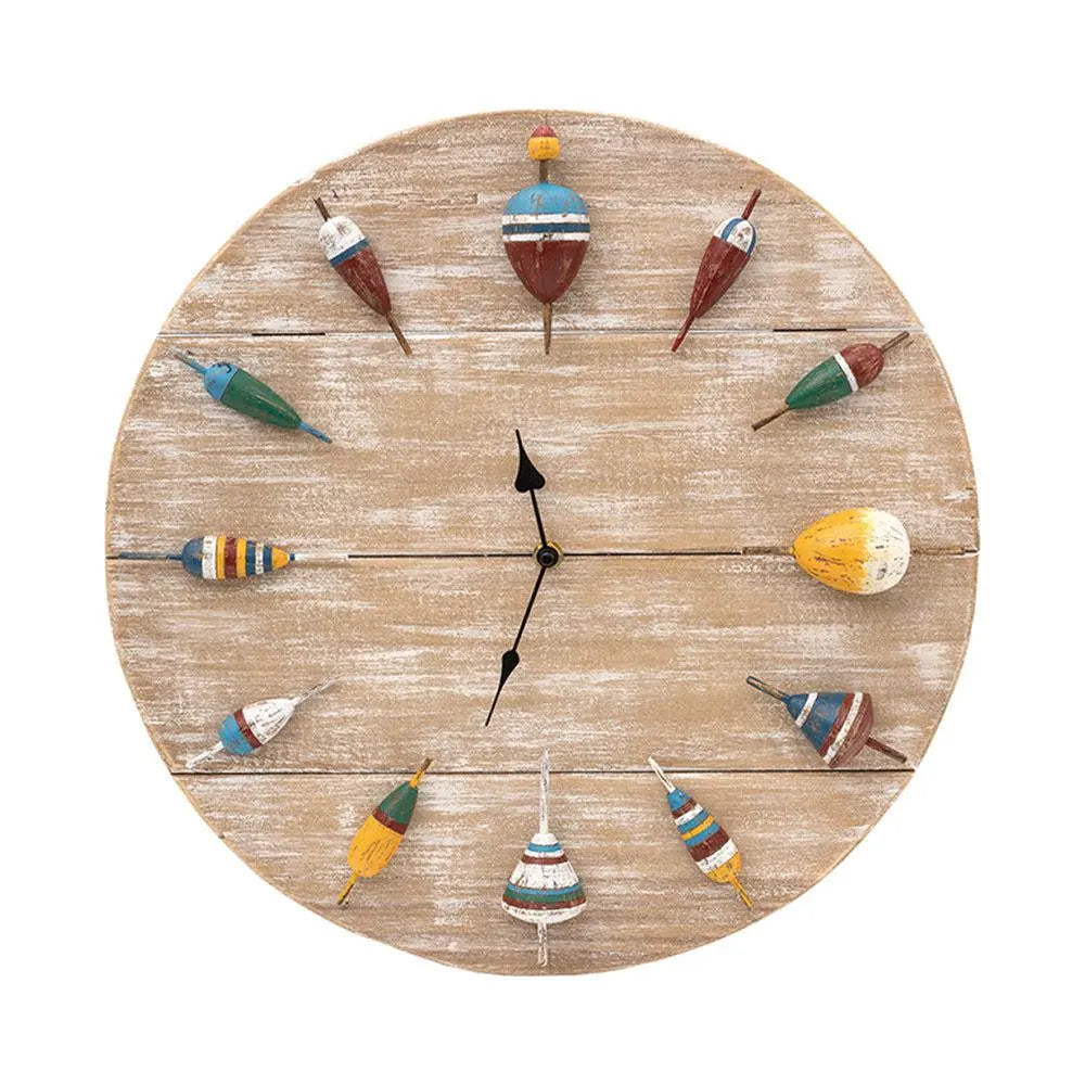 Reloj de madera envejecida boyas - D2027 Batela