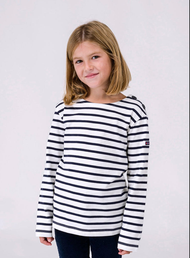 Camisetas niña o niño con diseño náutico o marinero Batela