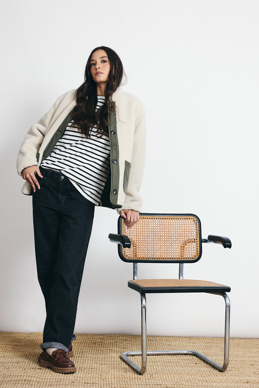 REVERSIBLE sherpa jacket