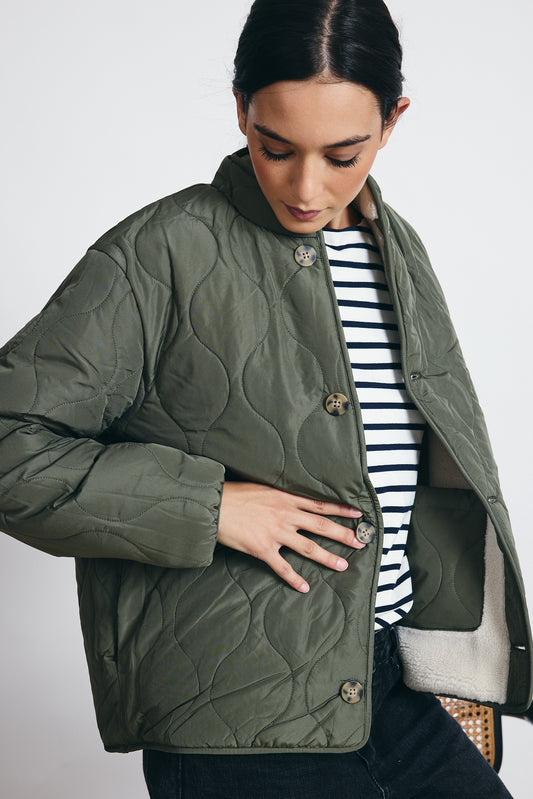 REVERSIBLE sherpa jacket