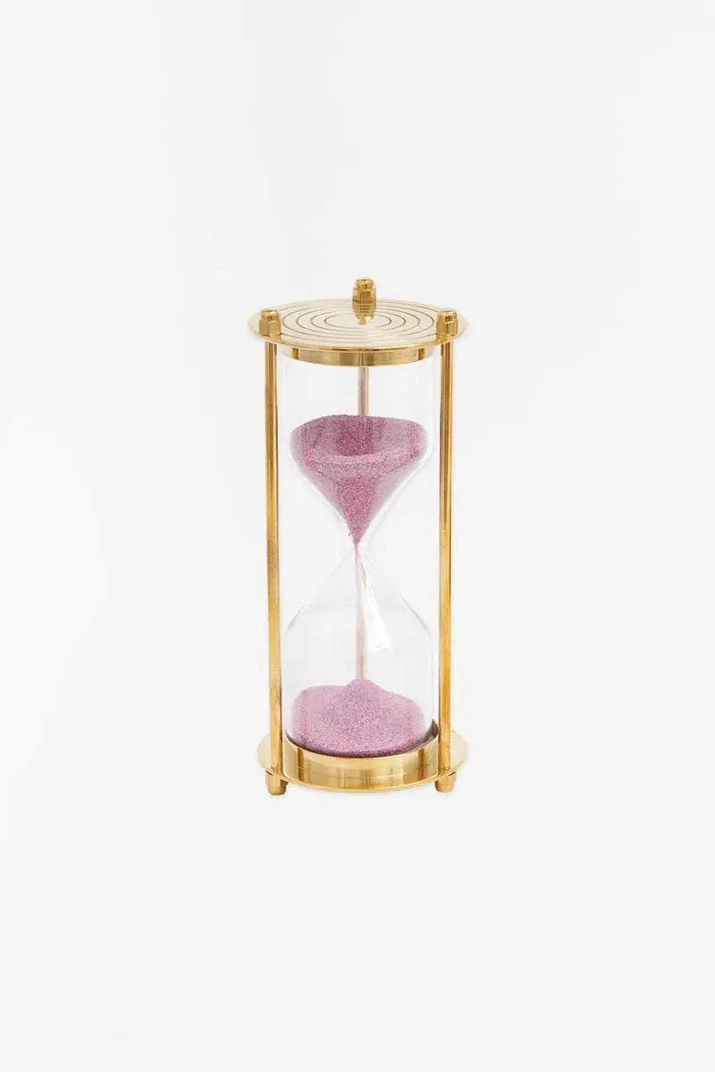Reloj de arena latón y cristal - D670 Decoración Náutica Batela