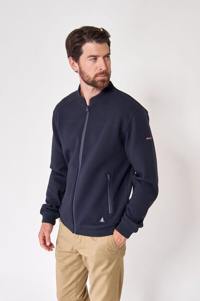 Stretchy zip-up sweatshirt, jacket style