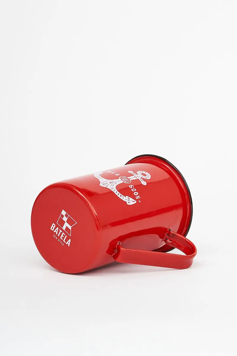 Long metal anchor mug