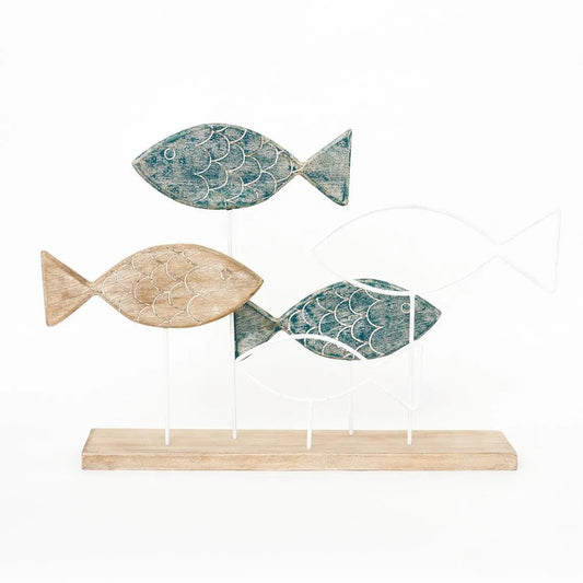 5 fish with base - D2163