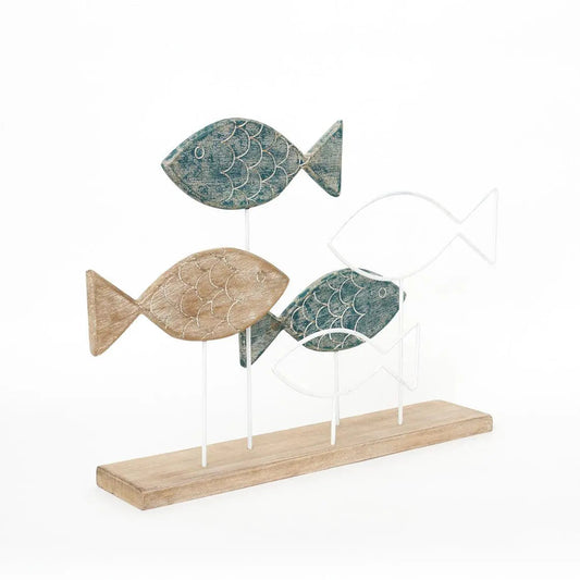 5 fish with base - D2163
