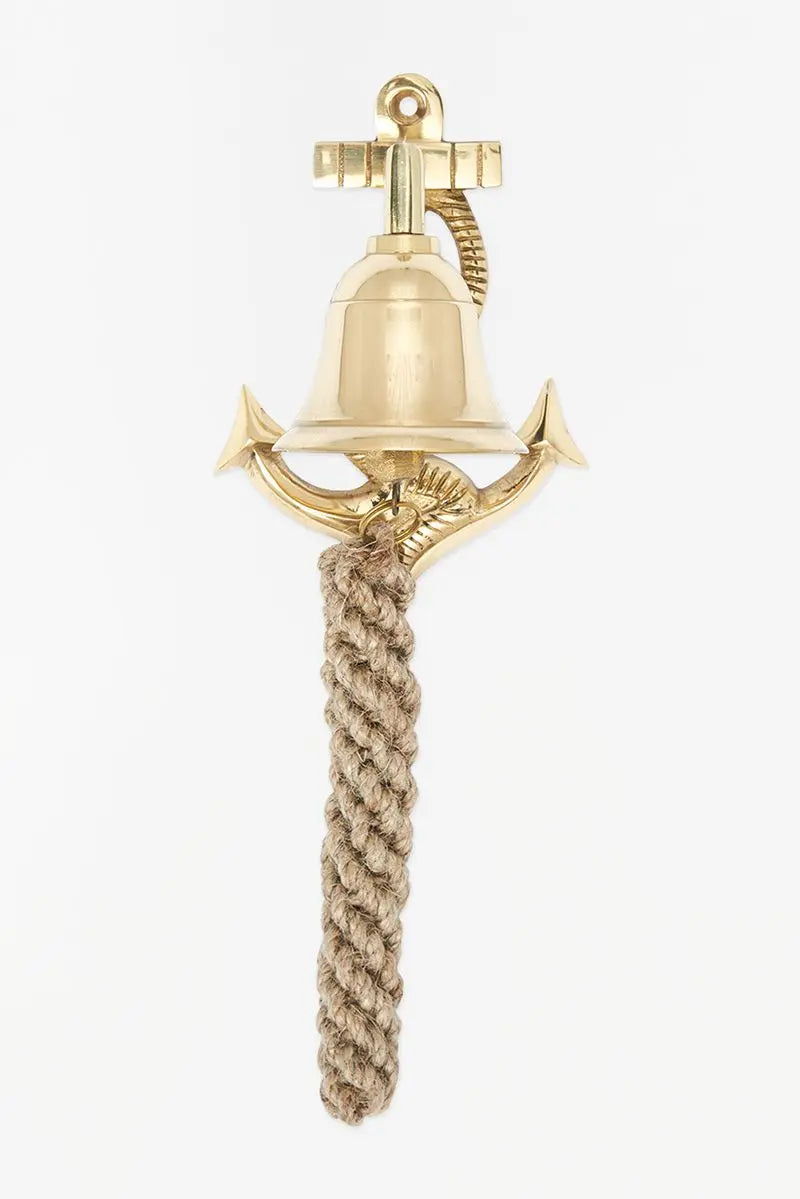 Campana de latón con badajo ancla - D608 Batela