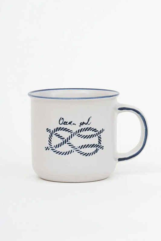 Taza 'Nudo marinero' cerámica Batela