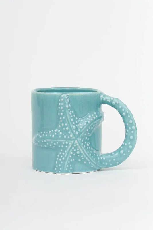 Taza con estrella de mar en relieve Batela
