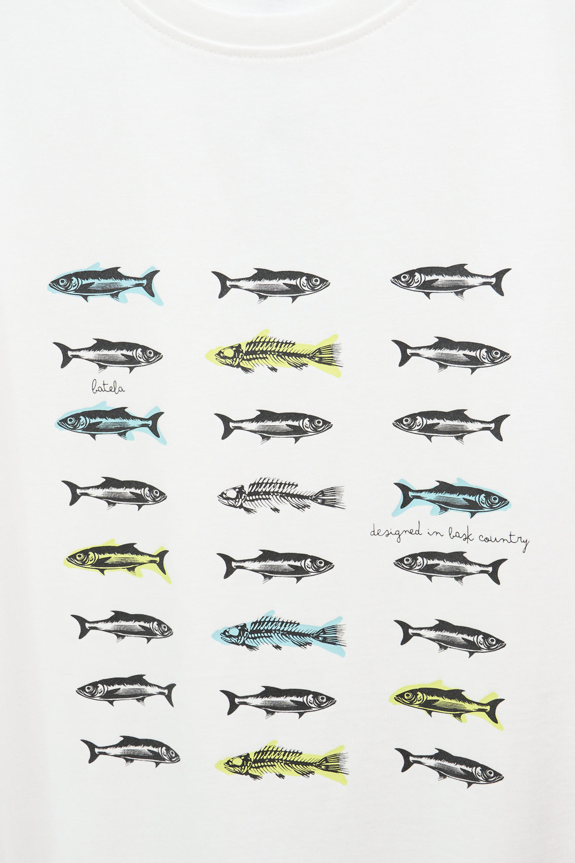 Cotton T-shirt with fish