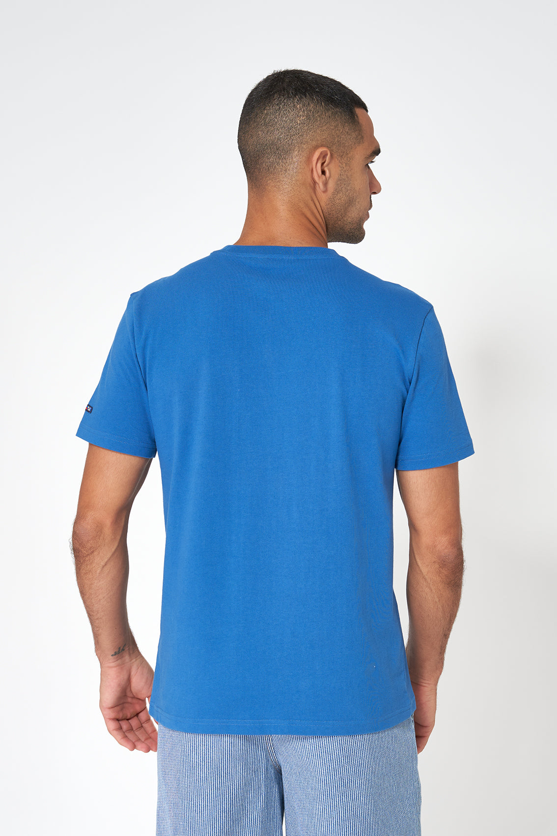 Camiseta de algodón mezcla con dibujo de pez