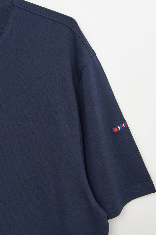 Cotton T-shirt with anchor and Batela logo