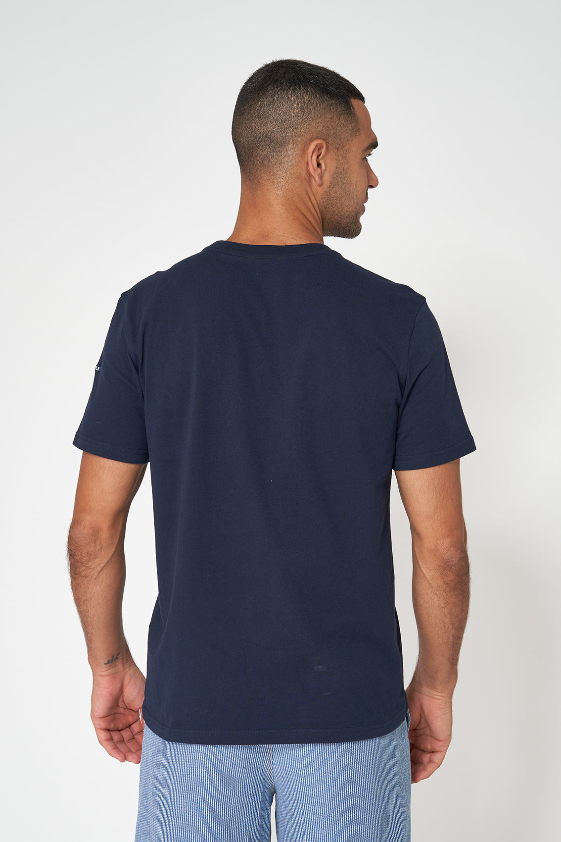 T-shirt en coton avec ancre et logo Batela